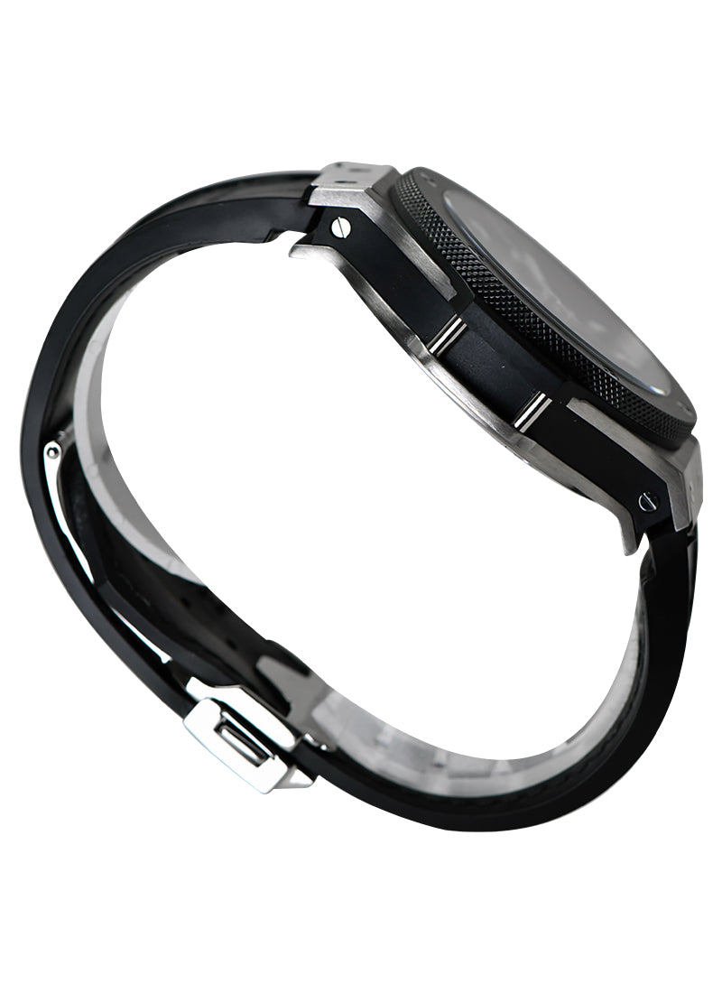 Hublot Big Bang Chronograph Evolution in Stainless Steel  on Black Rubber Strap with Black Dial