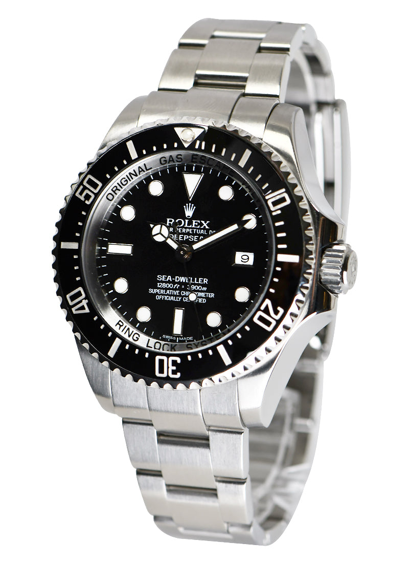 Rolex Sea-Dweller Deep Sea in Stainless Steel  on Oyster Steel Bracelet with Black Dial