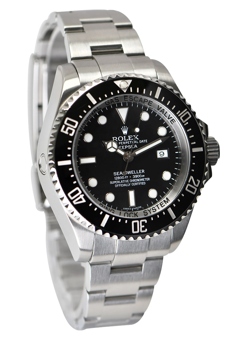 Rolex Sea-Dweller Deep Sea in Stainless Steel  on Oyster Steel Bracelet with Black Dial
