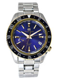 Spring Drive Sports GMT 44mm in Steel and Yellow Gold  on Steel Bracelet with Blue Dial